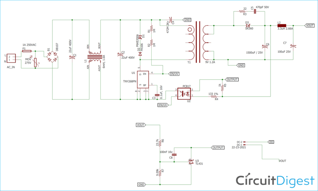 12v SMPS Circuit Diagram