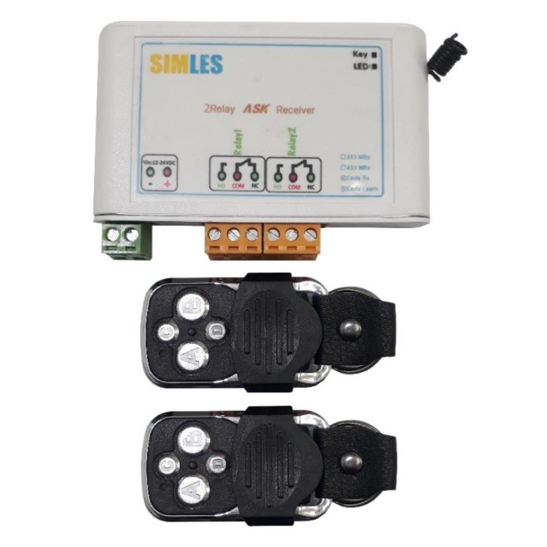 گیرنده 2 کانال(دو ریموت همراه محصول) 1 گیرنده 2 کانال(دو ریموت همراه محصول)