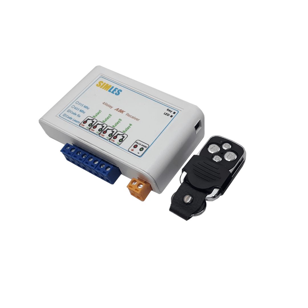 ریموت کنترل 4 کانال(یک ریموت همراه محصول) 2 ریموت کنترل 4 کانال