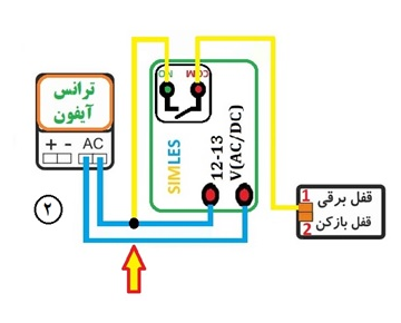 طریقه نصب درب بازکن ریموتی