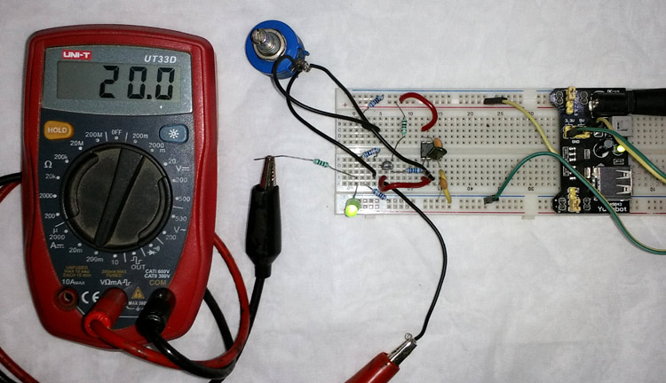 4 20mA Current Loop Tester using Op Amp as Voltage to Current Converter 0 1 1