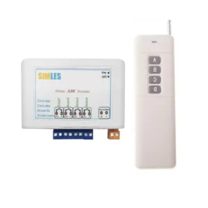گیرنده چهار کانال برد 400 متر(یک ریموت همراه محصول)