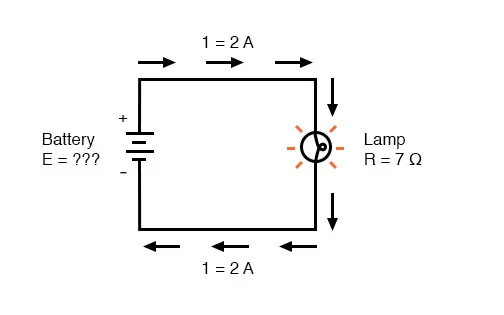 current flow voltage battery 1