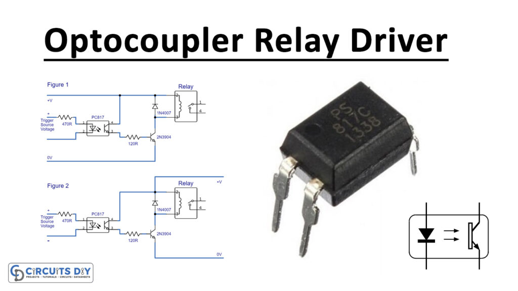Optocoupler Relay Driver with PC817 2N3904 1